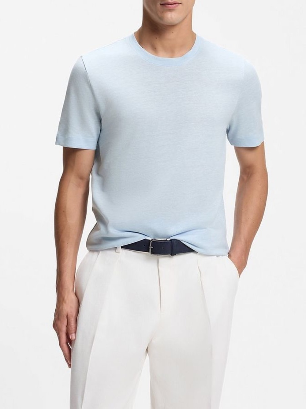 BOSS Thompson 100% Linen Crewneck T-Shirt - XXL